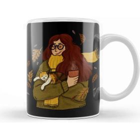 Baskı Dükkanı Catlady Cozy Cat Lady Kupa Bardak