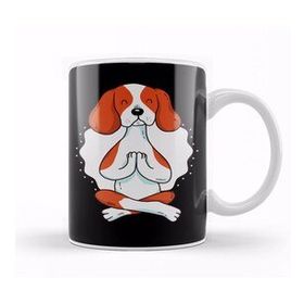 Baskı Dükkanı Cavalier Dog Yoga For Yogi And Lover Gift Kupa Bardak