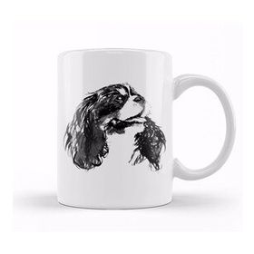 Baskı Dükkanı Cavalier King Charles Mom Cartoon Kupa Bardak