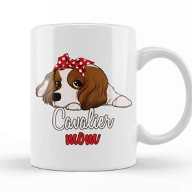 Baskı Dükkanı Cavalier King Charles Mom Cartoon Kupa Bardak