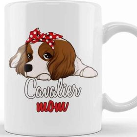 Baskı Dükkanı Cavalier King Charles Mom Cartoon Kupa Bardak