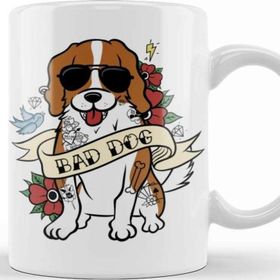 Baskı Dükkanı Cavalier King Charles Spaniel Bad Dog Kupa Bardak