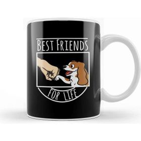 Baskı Dükkanı Cavalier King Charles Spaniel Best Friends For Life Pug Köpek Kupa
