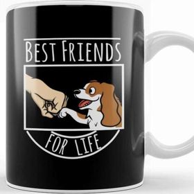 Baskı Dükkanı Cavalier King Charles Spaniel Best Friends For Life Pug Köpek Kupa