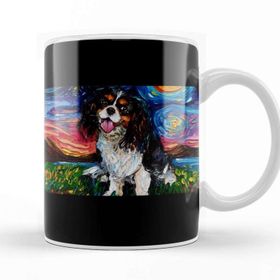 Baskı Dükkanı Cavalier King Charles Spaniel Night Kupa