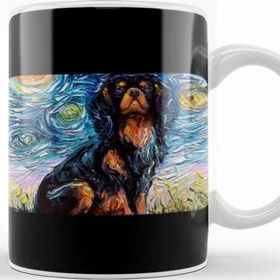 Baskı Dükkanı Cavalier King Charles Spaniel Night Kupa