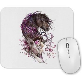 Baskı Dükkanı Cavalo E O Homem Mouse Pad