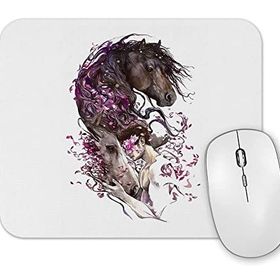 Baskı Dükkanı Cavalo E O Homem Mouse Pad