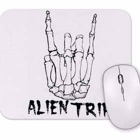 Baskı Dükkanı Caveira Alien Trip Mouse Pad