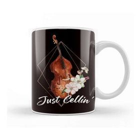 Baskı Dükkanı Cello Flower Cellist Classical Music Musical Instrument Kupa