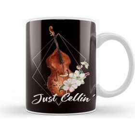 Baskı Dükkanı Cello Flower Cellist Classical Music Musical Instrument Kupa