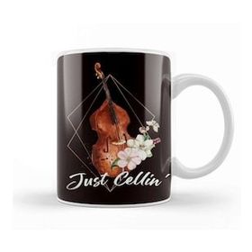 Baskı Dükkanı Cello Flower Cellist Classical Music Musical Instrument Kupa
