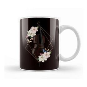 Baskı Dükkanı Cello Flower Cellist Classical Music Musical Instrument Kupa
