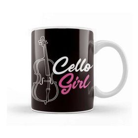 Baskı Dükkanı Cello Girl Cellist Musical Instrument Musician Cello Player Kupa