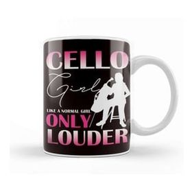 Baskı Dükkanı Cello Girl Cellist Musical Instrument Musician Cello Player Kupa