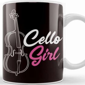 Baskı Dükkanı Cello Girl Cellist Musical Instrument Musician Cello Player Kupa