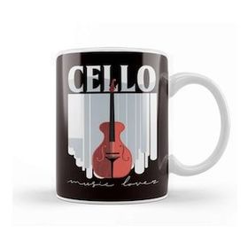 Baskı Dükkanı Cello Music Lover Cellist Musician Cello Player Orchestra Kupa