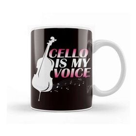 Baskı Dükkanı Cello Voice Cellist Musical Instrument Orchestra Musicia Kupa