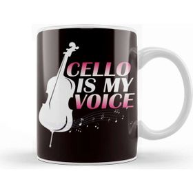 Baskı Dükkanı Cello Voice Cellist Musical Instrument Orchestra Musicia Kupa