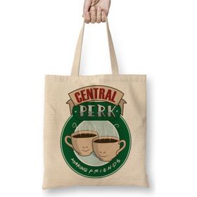 Baskı Dükkanı Central Perk Friends Bez Çanta