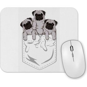 Baskı Dükkanı Cepte Pug Cepte Köpek Mouse Pad