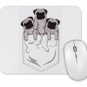 Baskı Dükkanı Cepte Pug Cepte Köpek Mouse Pad