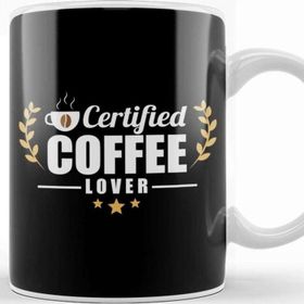 Baskı Dükkanı Certified Coffee Lover Caffeine Addict Kupa