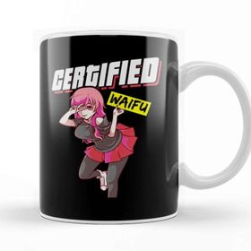 Baskı Dükkanı Certified Waifu Anime Girl Japanese Manga Senpai Kupa