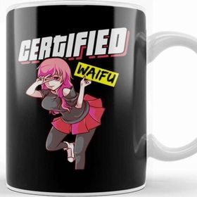Baskı Dükkanı Certified Waifu Anime Girl Japanese Manga Senpai Kupa