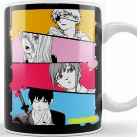 Baskı Dükkanı Chainsaw Man Main Characters Anime Kupa