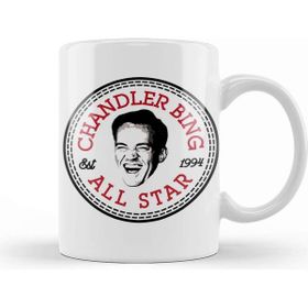 Baskı Dükkanı Chandler Bing Friends All Star Converse Logo Kupa