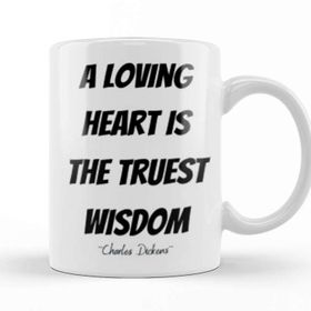 Baskı Dükkanı Charles Dickens Quotes Gift Vintage Retro Rainbow Style Kupa