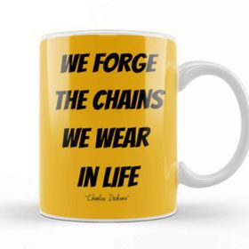 Baskı Dükkanı Charles Dickens Quotes Gift Vintage Retro Rainbow Style Kupa