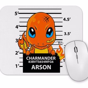 Baskı Dükkanı Charmander Bad Boy Pokemon Mouse Pad