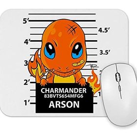 Baskı Dükkanı Charmander Bad Boy Pokemon Mouse Pad