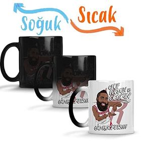 Baskı Dükkanı Chef Harden James Harden Sihirli Porselen Kupa