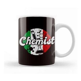 Baskı Dükkanı Chemist Italy Flag Chemistry Scientist Pharmacist Laboratory Kupa