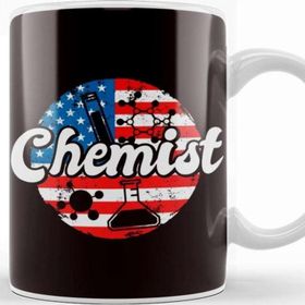 Baskı Dükkanı Chemist Us American Flag Scientist Chemistry Science Clinic Kupa