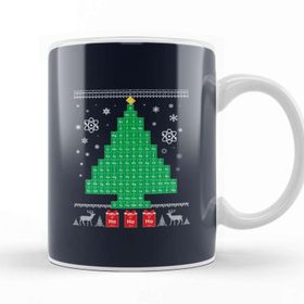 Baskı Dükkanı Chemistree Science Christmas Tree Kupa