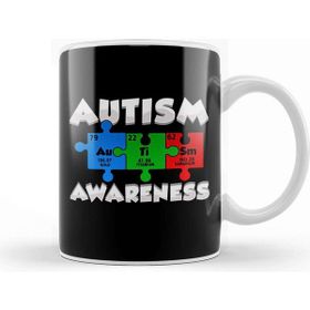 Baskı Dükkanı Chemistry Autism Awareness Puzzle Elements Kupa