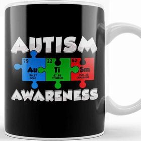Baskı Dükkanı Chemistry Autism Awareness Puzzle Elements Kupa