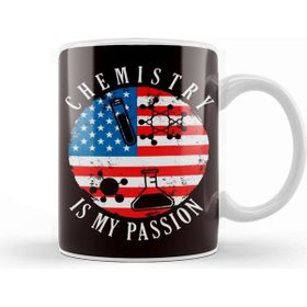 Baskı Dükkanı Chemistry Passion Us American Flag Chemist Science Lab Tech Kupa