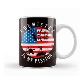 Baskı Dükkanı Chemistry Passion Us American Flag Chemist Science Lab Tech Kupa