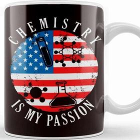 Baskı Dükkanı Chemistry Passion Us American Flag Chemist Science Lab Tech Kupa