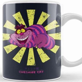 Baskı Dükkanı Cheshire Cat Retro Japanese Kupa