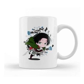 Baskı Dükkanı Chibi Levi Ackerman Kupa Bardak