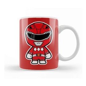 Baskı Dükkanı Chibi Red Ranger Power Ranger Kupa Bardak