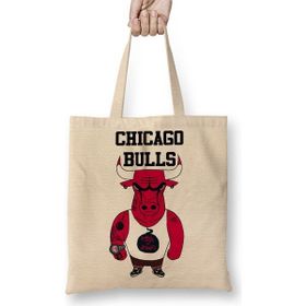Baskı Dükkanı Chicago Bulls Basketbol Bez Çanta
