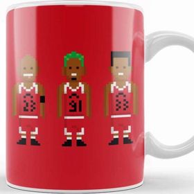 Baskı Dükkanı Chicago Bulls Pixel Players Classic Bulls Kupa Bardak