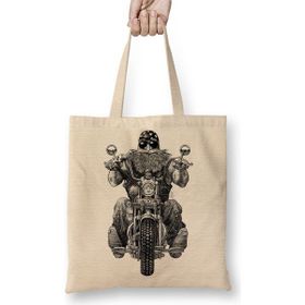 Baskı Dükkanı Chopper Biker Bez Çanta